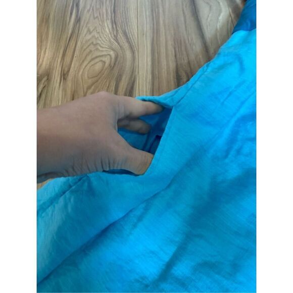 J. Jill Color Block Tier Maxi Tank Dress Blue Green Rayon Pockets Sz 2X - Picture 8 of 9